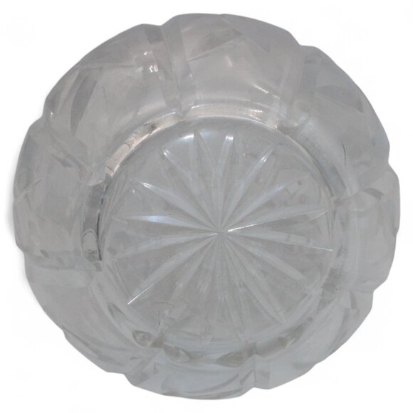 Waterford Lead Crystal Vase 9" Tall With Frosted & Clear Bamboo Pattern - Picture 5 of 6